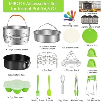 MIBOTE 98 Pcs Instant Pot Accessories Set for Healthy Cooking