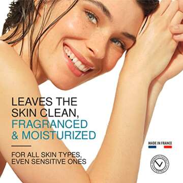 URIAGE Cleansing Oil 17 fl.oz. | Extra Gentle Cleanser for Face and Body - Leaves the Skin Clean and Moisturized | Ideal for all Skin Types, Even Very Dry and Sensitive Ones