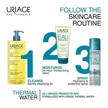 URIAGE Cleansing Oil 17 fl.oz. | Extra Gentle Cleanser for Face and Body - Leaves the Skin Clean and Moisturized | Ideal for all Skin Types, Even Very Dry and Sensitive Ones