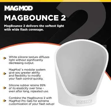 MagMod MagBounce 2 and MagGrip 2 | Camera Speedlight Flash Diffuser Bundle | Modular Camera Lighting...