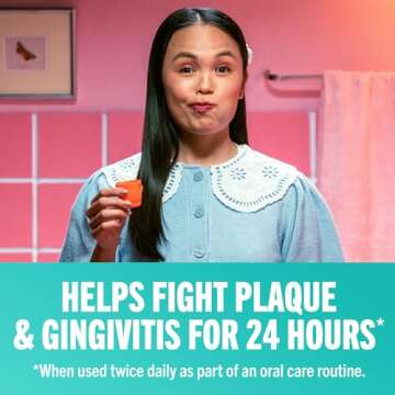 TheraBreath Plaque Control Pre-Brush Oral Rinse, Refreshing Mint Flavor, Antigingivitis and Antiplaque Rinse, Dentist Formulated, Alcohol Free, 16 Fl Oz