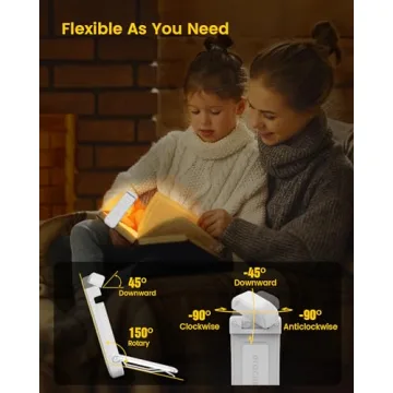 Glocusent USB Rechargeable Book Light for Cozy Reading