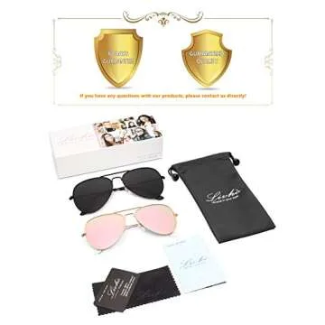 LIVHO Aviator Sunglasses with UV400 Protection for All