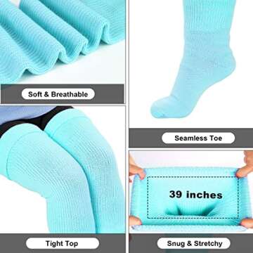 Neoviancia Plus Size Thigh High Socks for Women