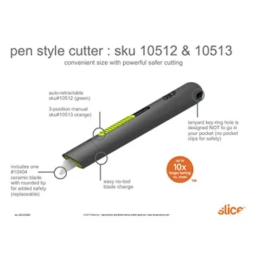 Slice 10512 Safety Knife for Effortless Cutting