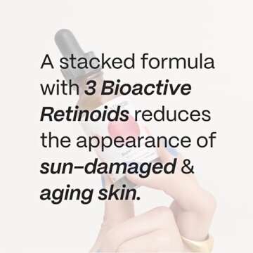 Mad Hippie Super A Retinol Serum for Face – Potent Skin Repair & Anti-Aging Serum with 3 Retinoids, Bakuchiol + Hydrating Hyaluronic Acid, 1.02 Oz