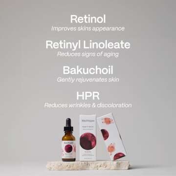 Mad Hippie Super A Retinol Serum for Face – Potent Skin Repair & Anti-Aging Serum with 3 Retinoids, Bakuchiol + Hydrating Hyaluronic Acid, 1.02 Oz