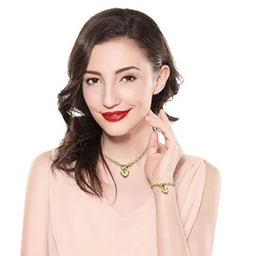 W/W Lifetime Heart Necklace & Bracelet Jewelry Set