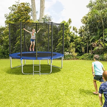 AOTOB 8 FT Trampoline with Safety Net and Accessories