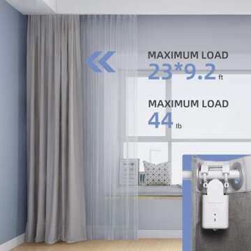 ZSTARR Automatic Curtain Opener Robot,Smart Curtain Electric Motor Home Device Wireless Tuya App Automate Remote Control Timer Switch Voice Control Manual Control for Room Roman Rod (white)