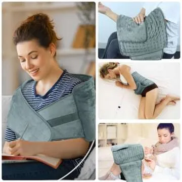 Electric Heating Pad for Back Pain & Period Cramps Relief