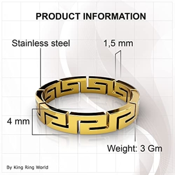 Elegant King Ring - Unique Greek Design for Everyone