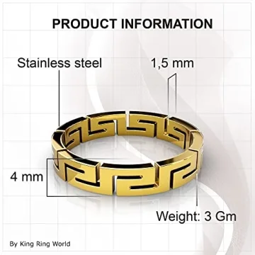 Elegant King Ring - Unique Greek Design for Everyone