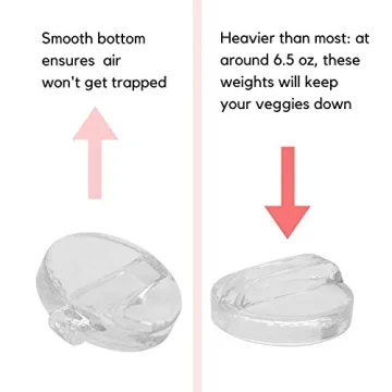 5-Pack Glass Fermentation Weights for Mason Jars