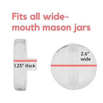 5-Pack Glass Fermentation Weights for Mason Jars