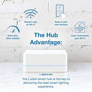 Lutron Caseta Smart Switch Kit w/ Hub, Diva Smart Dimmer Switch, Remote & More, No Neutral Required, Works w/ Alexa, Apple Homekit, Google Home, Single Pole or 3 Way, DVRF-BDG-1DP-A