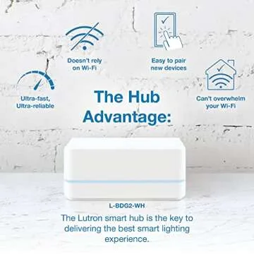 Lutron Caseta Smart Switch Kit w/ Hub, Diva Smart Dimmer Switch, Remote & More, No Neutral Required, Works w/ Alexa, Apple Homekit, Google Home, Single Pole or 3 Way, DVRF-BDG-1DP-A