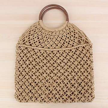 Chic Ayliss Handmade Straw Bag for Women - Versatile & Stylish