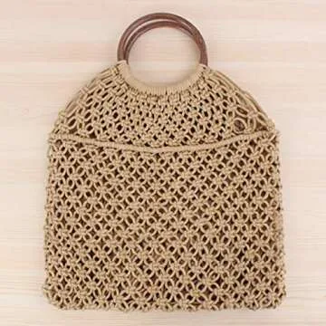 Chic Ayliss Handmade Straw Bag for Women - Versatile & Stylish