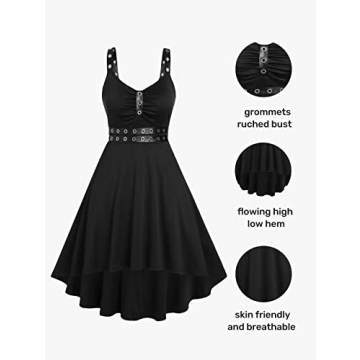Plus Size Vintage 50s Sleeveless Swing Cocktail Dress