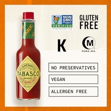 Tabasco Garlic Pepper Sauce - Flavorful & Mild Hot Sauce