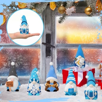 CroBlissful Paint Your Own Gnome Winter Statues Set