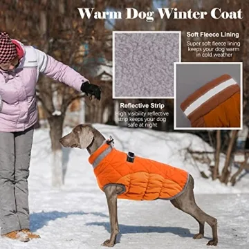 Lelepet Dog Coat with Built-in Harness and Reflective Features