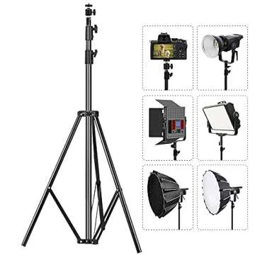 ITOTIN Heavy Duty Light Stand 9.5 Feet/2.8 Meters Adjustable Spring Cushioned Metal Photography Tripod Stand for Photo Studio Speedlight, Ring Light, Photographic Equipments Thickening Flash Stand