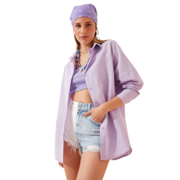 BIG DART Oversized Button Down Shirts for Women