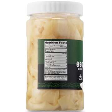Best of Thailand Pickled Sushi Ginger - 2 Jars - No MSG