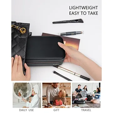 Stylish V-LAFUY Travel Jewelry Case Organizer for Women