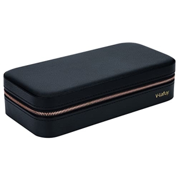 Stylish V-LAFUY Travel Jewelry Case Organizer for Women