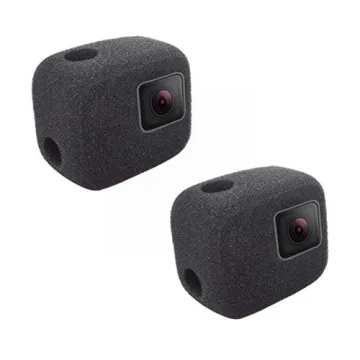 2 Pack Windscreen Windshield Windslayer Cover Housing Frame Case for Gopro Hero 7 6 5 Black, Reduces...