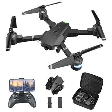 ATTOP Wifi Fpv Drone With Camera 720P Hd, Rc Drones For Beginners With Gravity Control/Voice Control...