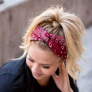 Zehory Boho Floral Headbands for Women and Girls (3 Pack)