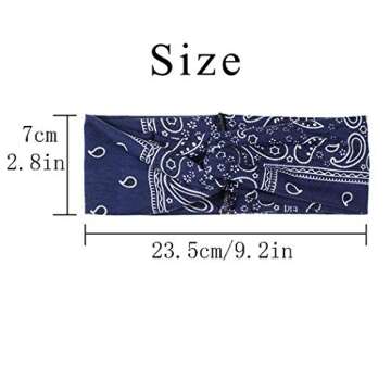 Zehory Boho Floral Headbands for Women and Girls (3 Pack)