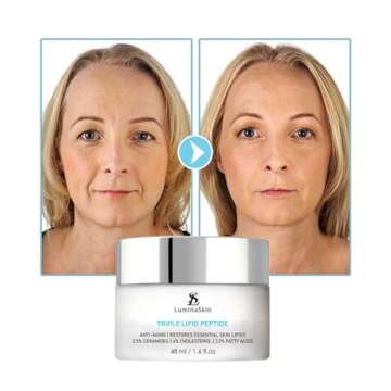 LuminaSkin Triple Lipid Peptide Anti-Aging Cream for Mature Skin