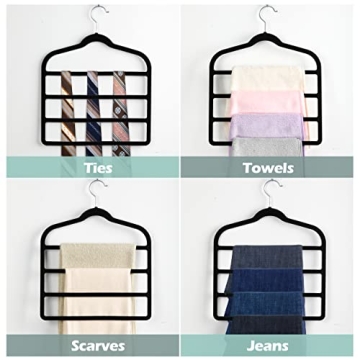 Myfolrena Velvet Hangers - Space Saving & Non-Slip for Clothes