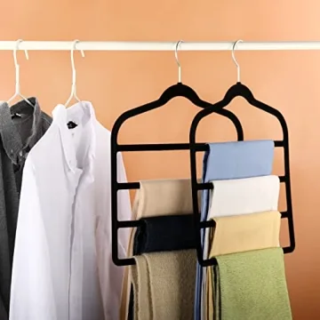 Myfolrena Velvet Hangers - Space Saving & Non-Slip for Clothes