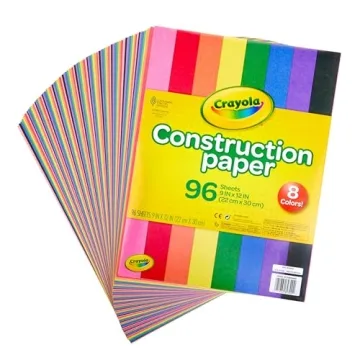 Crayola Construction Paper 96 Sheets for Creative Kids