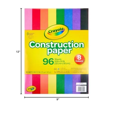 Crayola Construction Paper 96 Sheets for Creative Kids