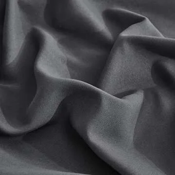 CHIXIN Ruffle Skirt Bedspread King Size - 30" Long Drop, Shabby Chic & Farmhouse Style, Soft and Lightweight Bedding Cover, 3 Piece Set, Dark Grey