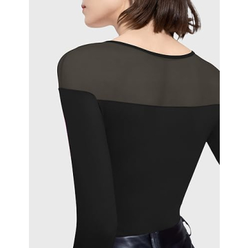 PUMIEY Hero Smoke Cloud Bodysuit for Women, Jet Black