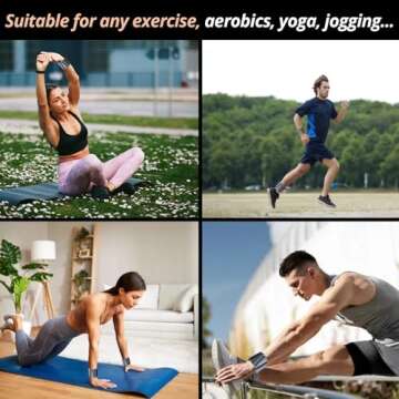 Wrist & Ankle Weights, Adjustable Bands for Women and Men Workouts, Set of 2, 1lb each, Perfect for Running, Jogging, Walking, Yoga, Dance, Pilates, Cardio, Aerobics, Strength Training (2lb, Blush)