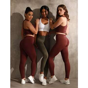 CELER Sports Bras for Women Racerback Chemistry Seamless Workout Yoga Gym Fitness Bra with Removable Pads, Red Pear M