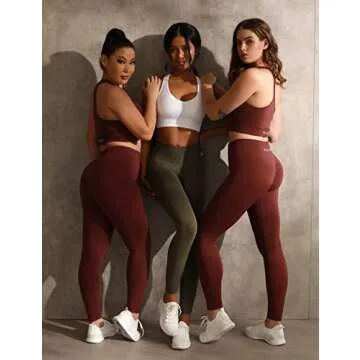 CELER Sports Bras for Women Racerback Chemistry Seamless Workout Yoga Gym Fitness Bra with Removable Pads, Red Pear M