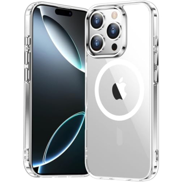 Temdan for iPhone 16 Pro Case Clear, [Compatible with Magsafe][Anti-Yellowing][Military-Grade Protection] Shockproof Slim Phone Case for iPhone 16 Pro 6.3 inch, Clear