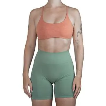 AUROLA Workout Sports Bras Women Athletic Removable Padded Backless Strappy Criss Cross Light Support Gym Fitness Yoga Crop Bra