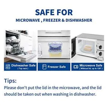 KIGI 4 Pack 6oz Leak-proof Meal Prep Containers