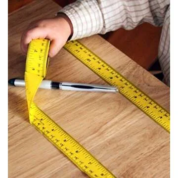 ChromaLabel 1 Inch Adhesive Measuring Tape, Removable Adhesive Measuring Tape, Perfect for Home or Office Use - 12 Inch, Yellow